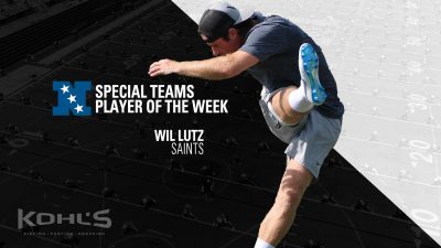 Wil Lutz Special Teams Player Of The Week