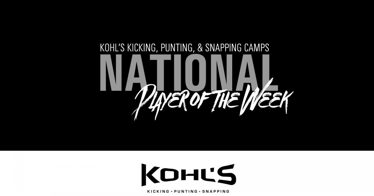 Kohl's Kicking Camps (@KohlsKicking) / X