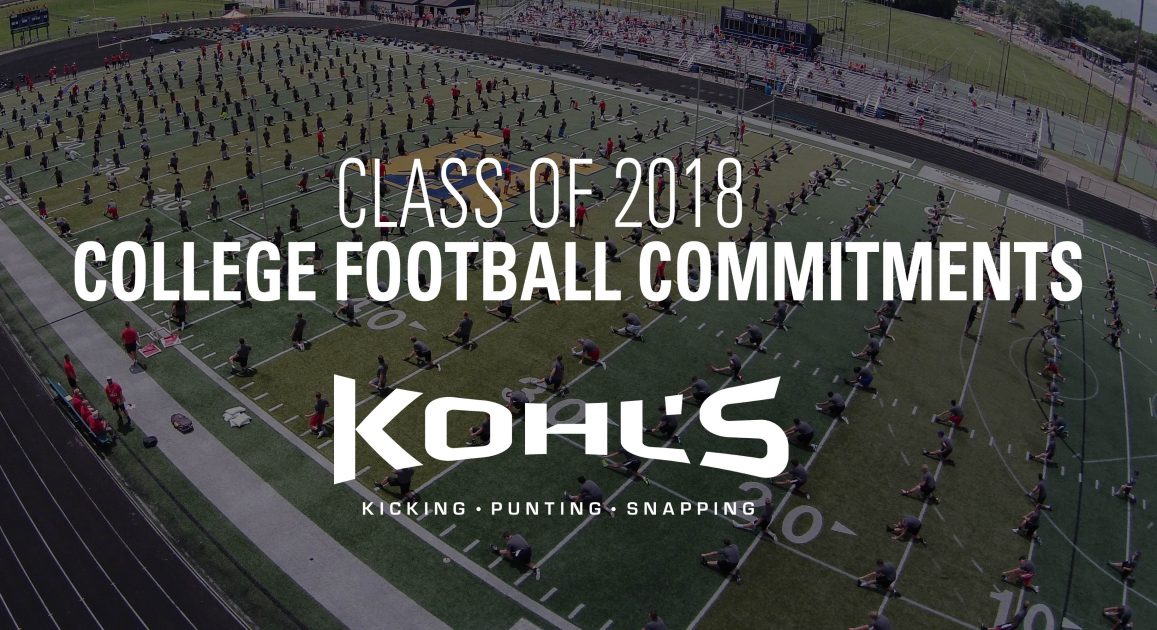2018 College Football… Kohl's Football Kicking and Punting Camps